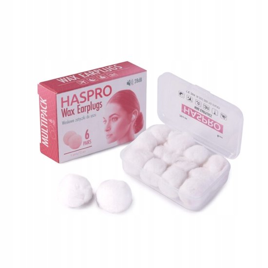 HASPRO wax oordopjes voor slapen en rust