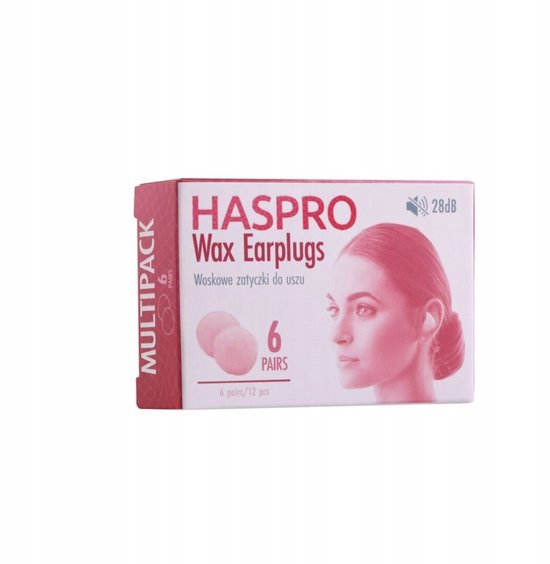 HASPRO wax oordopjes comfortabel en huidvriendelijk