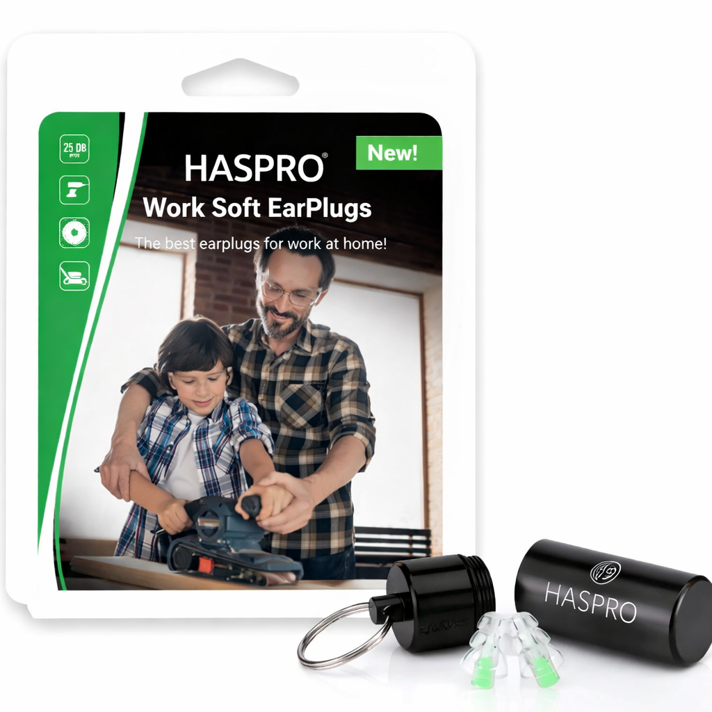 De HASPRO Work Soft Oordopjes – Comfortabel – SNR 26 dB zijn ontworpen voor iedereen die tijdens werkzaamheden effectieve gehoorbescherming nodig heeft zonder in te leveren op draagcomfort. Deze oordopjes zijn ideaal voor gebruik in werkplaatsen, bij klussen, machines, gereedschap en andere lawaaiige omgevingen.