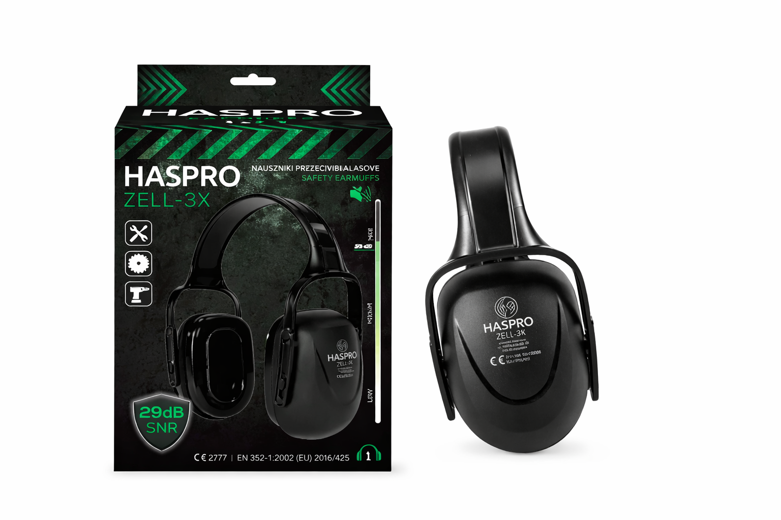 HASPRO ZELL-3X Gehoorbescherming – 29 dB Oorkappen - Afbeelding 5