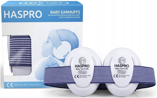 HASPRO Baby Gehoorbescherming oorkappen blauw