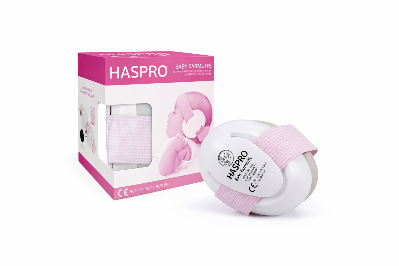 HASPRO Baby Gehoorbescherming zachte oorkussens