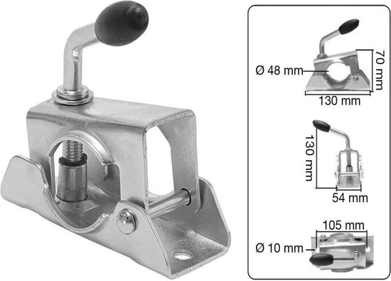 neuswielklem aanhanger 44 tot 48 mm