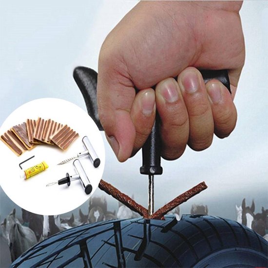 bandenreparatieset voor noodreparatie onderweg