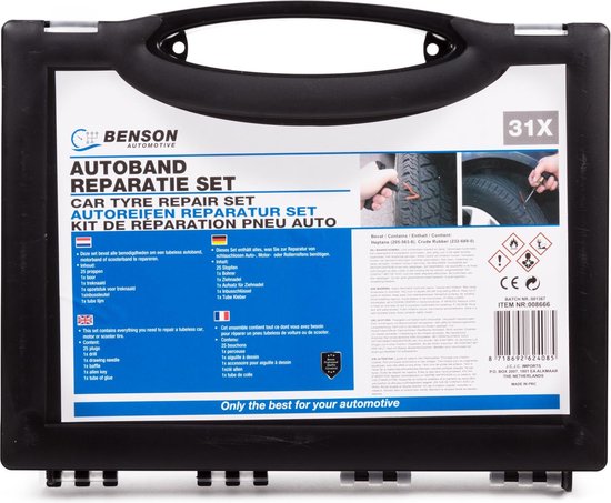 Benson bandenreparatieset 31 delig complete set