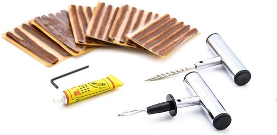 reparatieveters en gereedschap bandenreparatieset