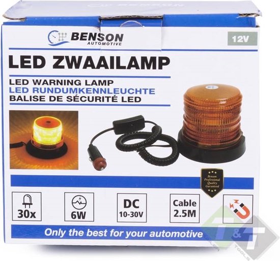 oranje LED zwaailamp 12V waarschuwingslicht