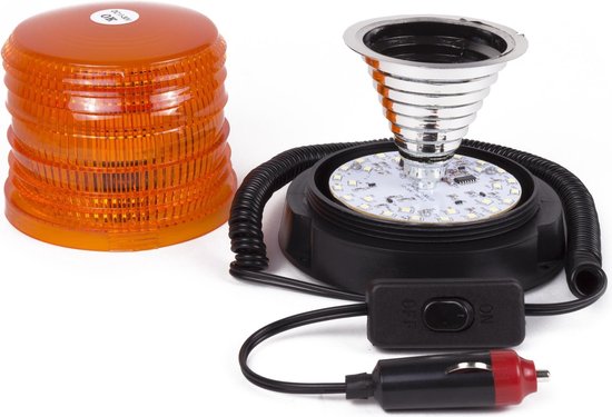 LED zwaailamp 12V voor pech onderweg