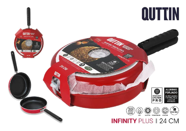 quttin omeletpan 24 cm met anti-aanbaklaag