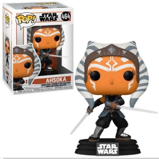 Funko Pop Ahsoka met lichtzwaarden