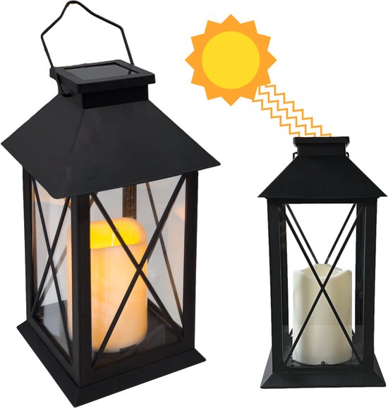 sfeervolle solar tuinlamp