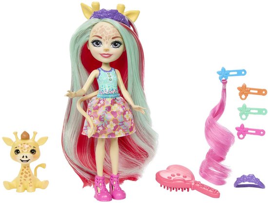 Enchantimals Gillian Giraffe, Enchantimals pop, Gillian Giraffe Pawl, Chic Feestje Enchantimals, Enchantimals speelset, Enchantimals dierenpop, Enchantimals meisje en dier, Enchantimals cadeau, Enchantimals fantasierijk spel, pop met dierenvriend, Enchantimals meisjes speelgoed, Enchantimals collectie, Enchantimals rollenspel, Enchantimals poppetje, kinderspeelgoed Enchantimals