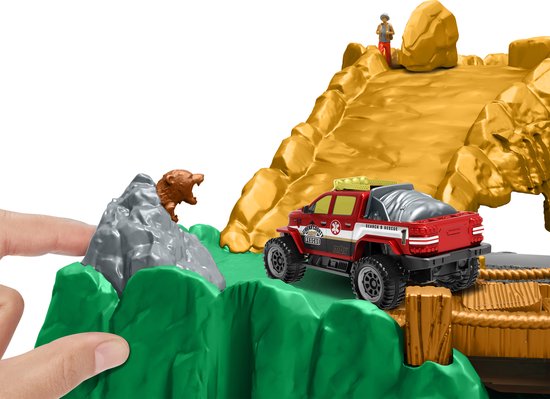 Matchbox autospeelset met bergscenario