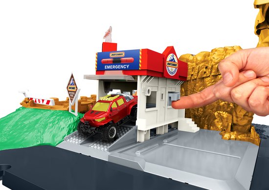 Matchbox speelset met reddingsvoertuigen