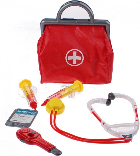 Johntoy dokterstas met accessoires 6 delig