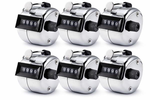 handteller 6 stuks zilver