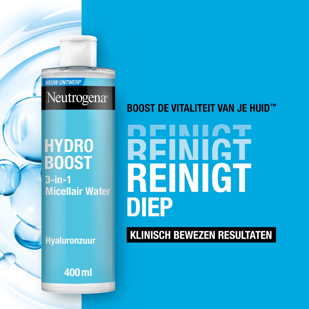 gezicht reinigen met neutrogena hydro boost