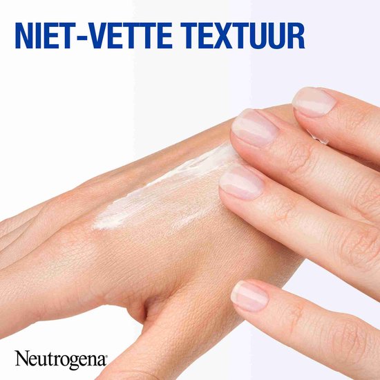 handcreme neutrogena blauwe tube close up
