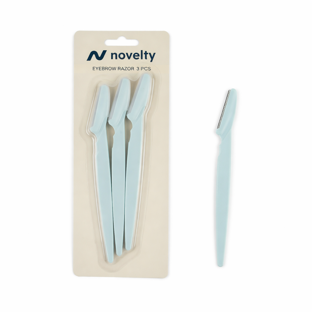 eyebrow razor set met beschermkap