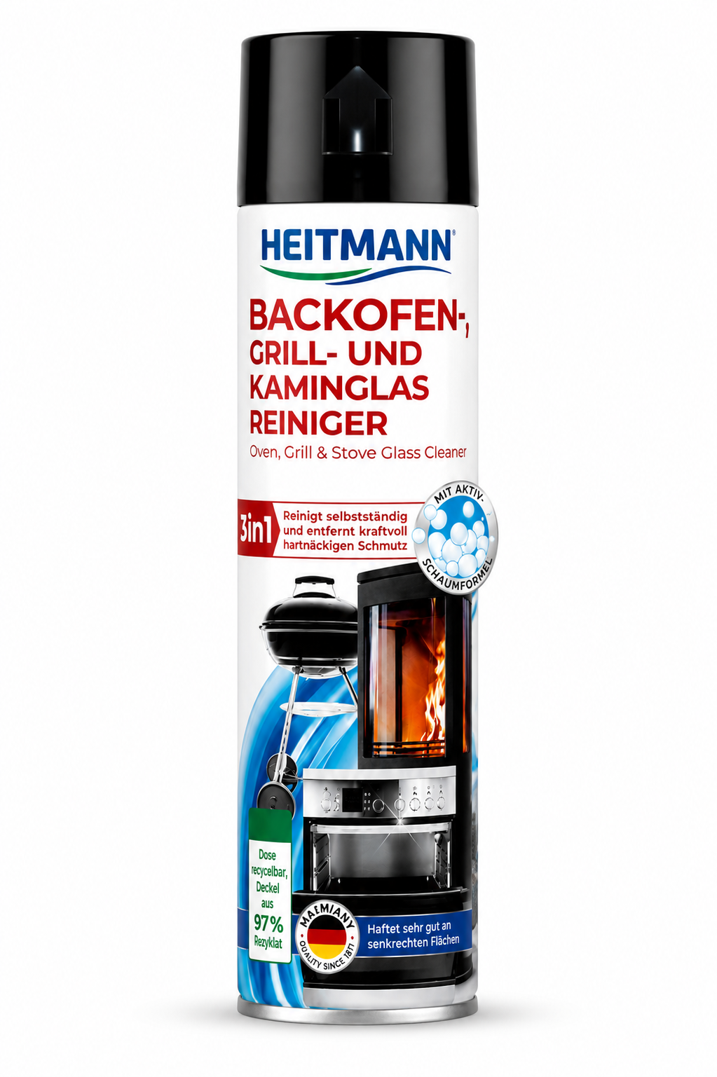 HEITMANN Ovenreiniger 500ml BBQ en kachelglas reiniger hoofdafbeelding