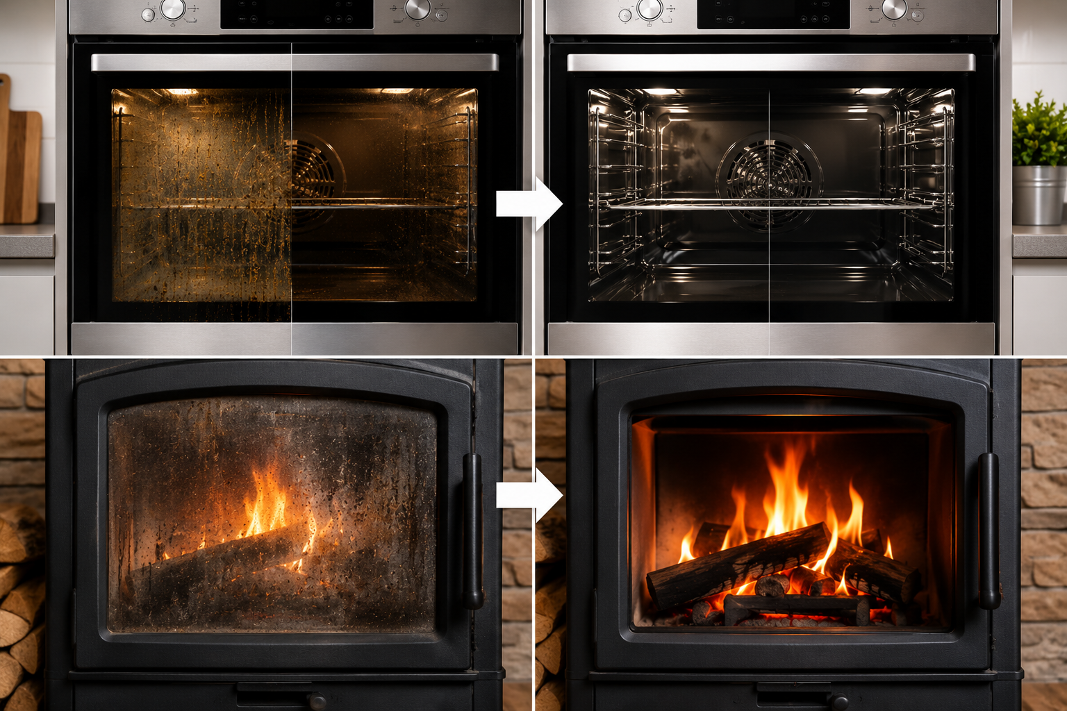Kachelglas reinigen met krachtige HEITMANN Ovenreiniger 500ml