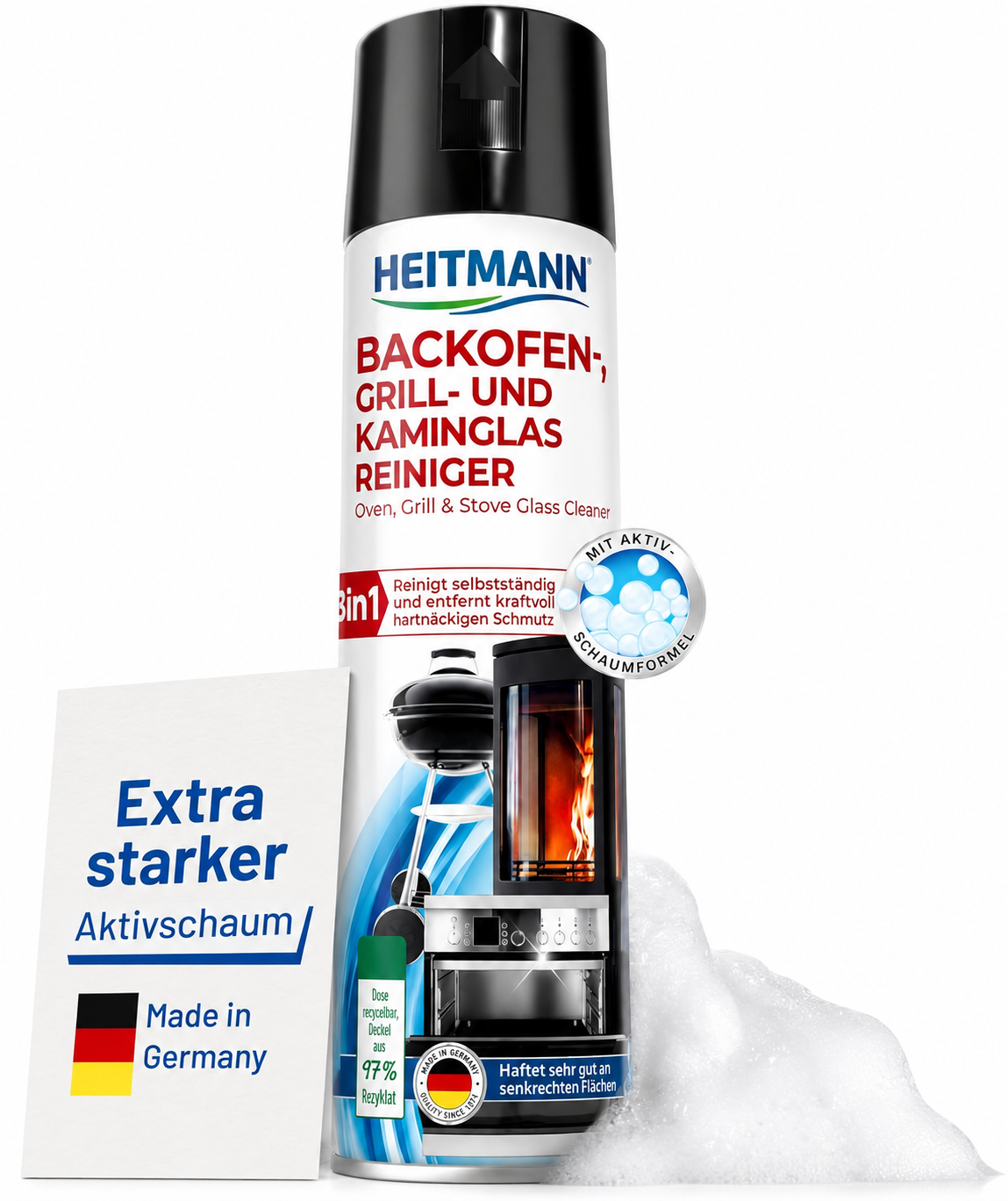 HEITMANN Ovenreiniger 500ml – BBQ & Kachelglas - Afbeelding 8