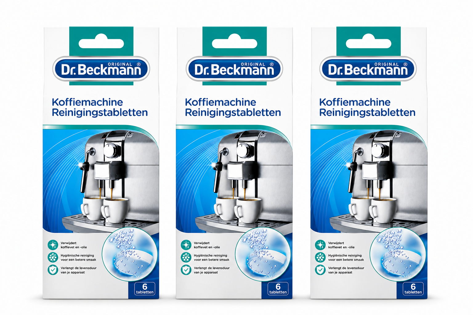 Dr. Beckmann Reinigingstabletten voor Koffiemachines 3 Stuks