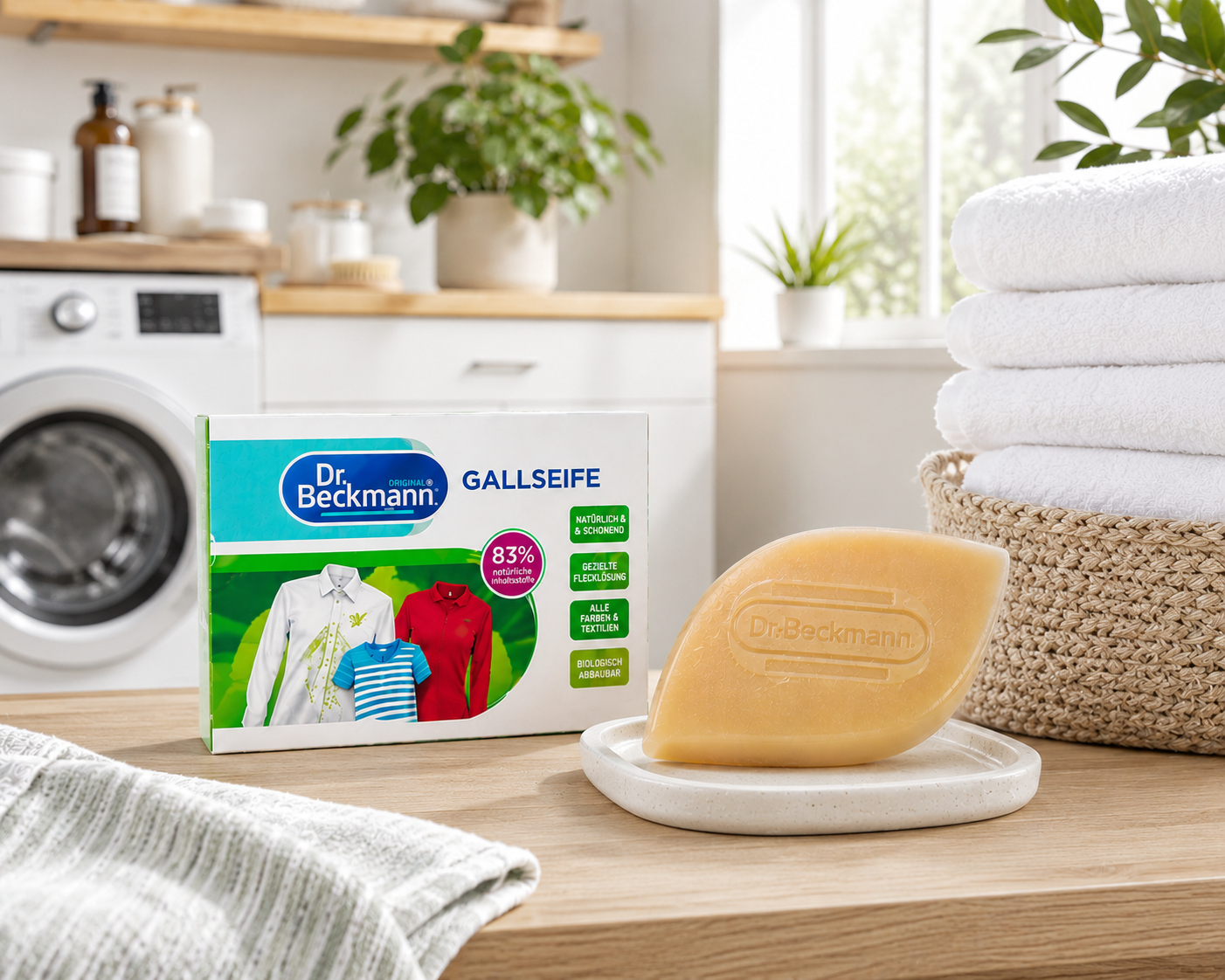 Dr. Beckmann Gallseep premium Scandinavische wasruimte lifestyle productfotografie
