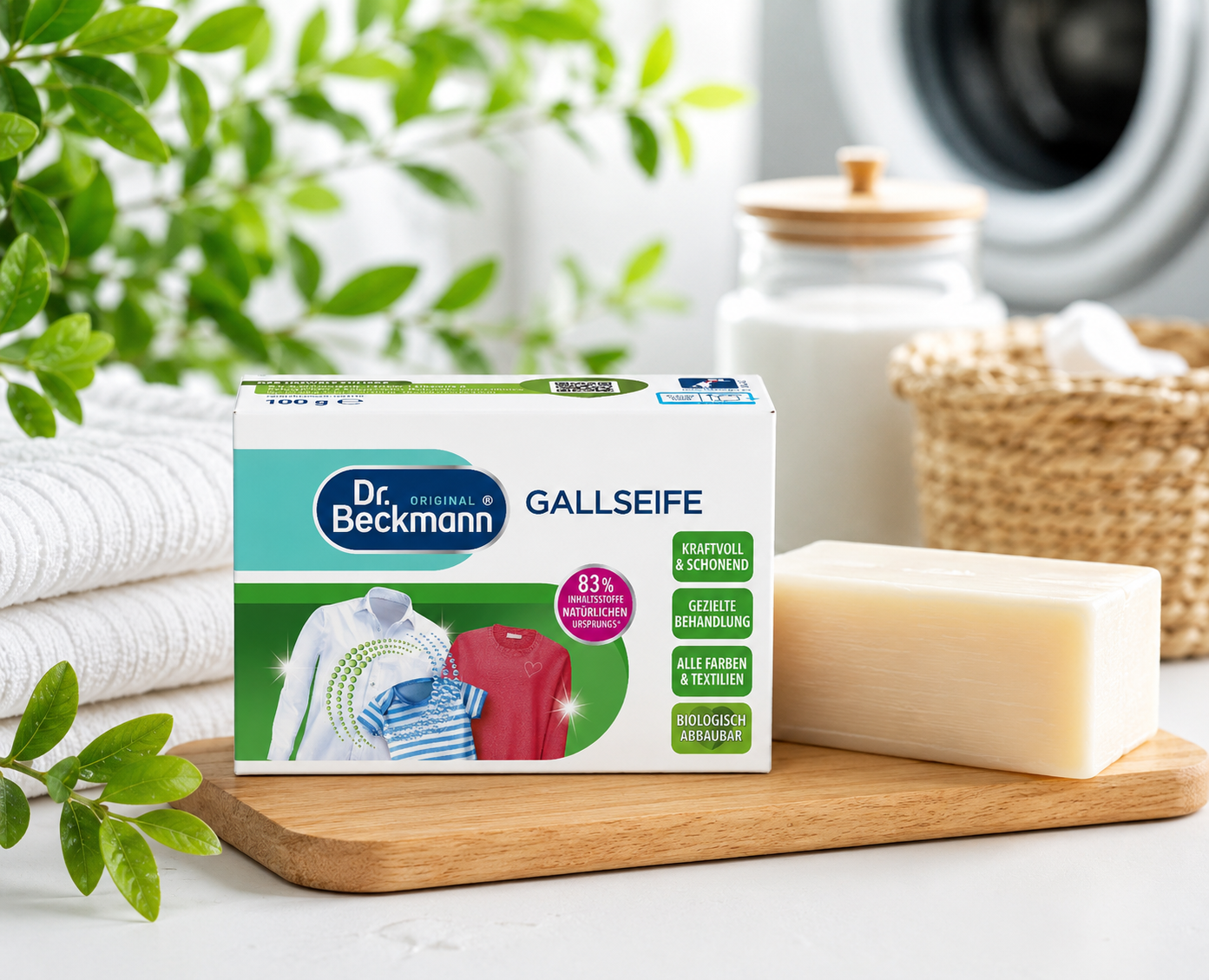 Dr. Beckmann Gallzeep 100g eco vriendelijke vlekverwijderaar voor wasgoed en textiel