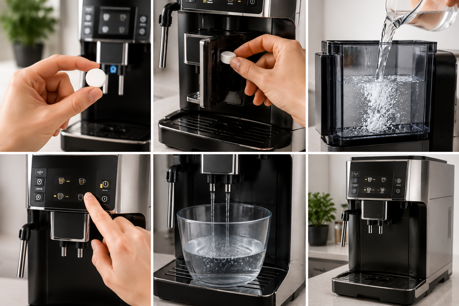 Gebruik van Dr. Beckmann Koffiemachine Reinigingstabletten stap voor stap