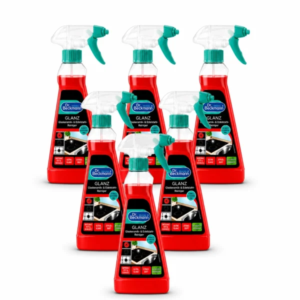 Dr. Beckmann Glaskeramiek & RVS Reiniger voordeelverpakking 6 x 250 ml