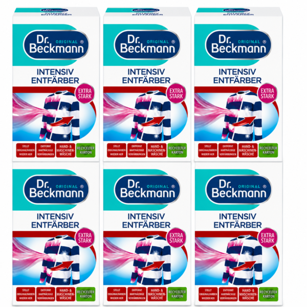 Dr. Beckmann Intensieve Ontkleuring 3-in-1 200g 6 stuks voordeelverpakking met zes originele verpakkingen