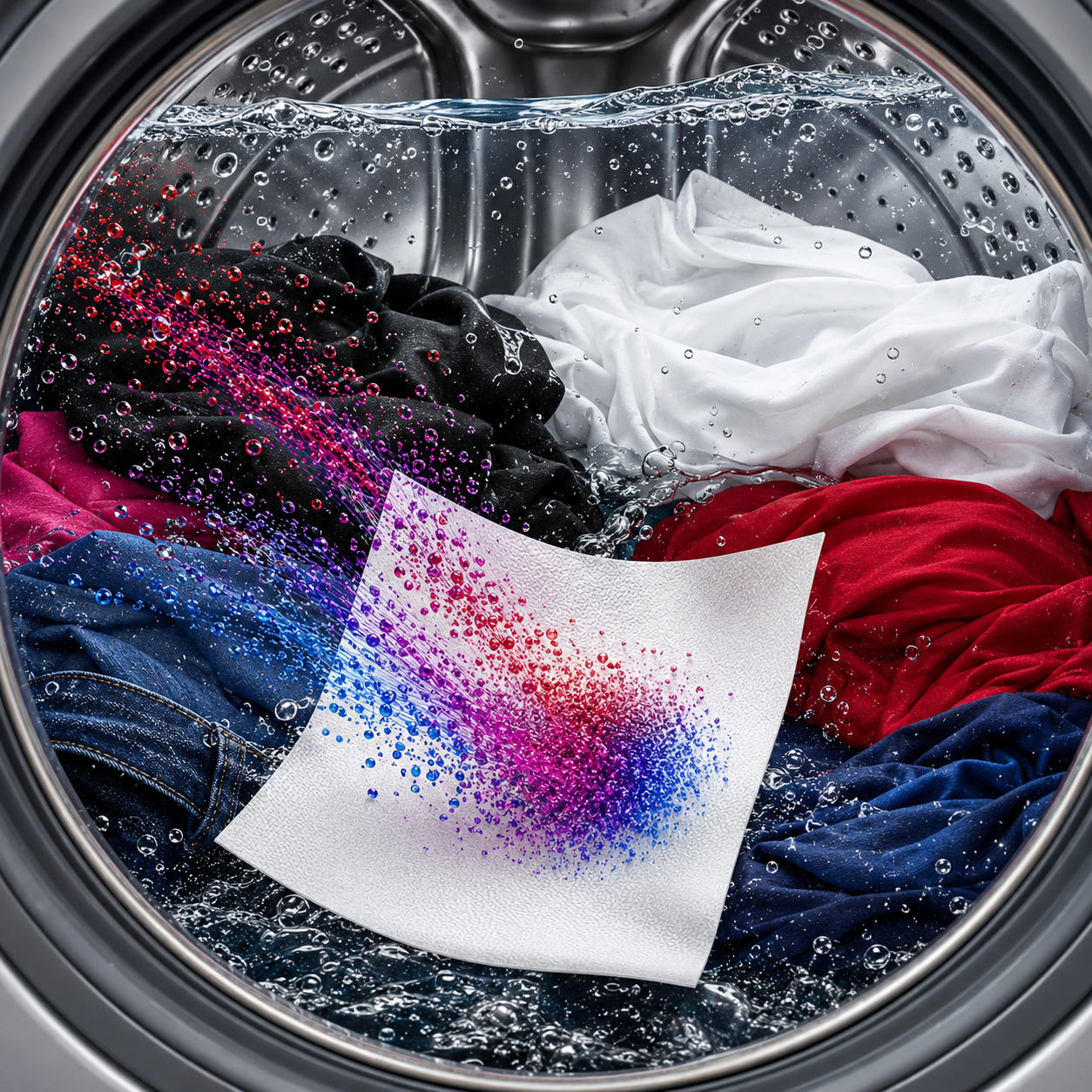 Dr. Beckmann Kleur- en Vuilvanger vangt kleurstoffen op in de wasmachine