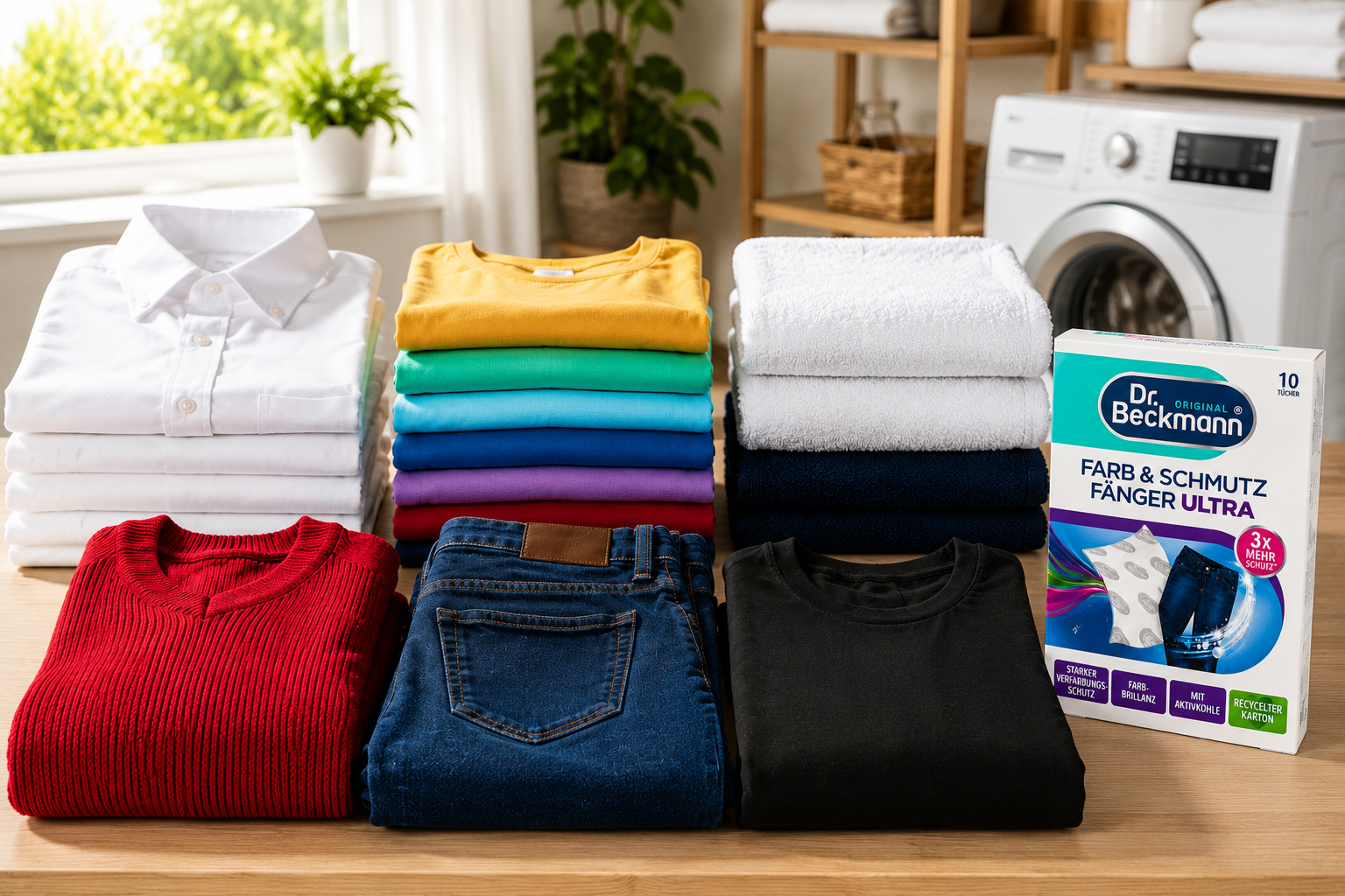 Dr. Beckmann Kleur- en Vuilvanger houdt kleuren helder en kleding langer mooi