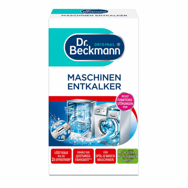 Dr. Beckmann Machines Ontkalker 2 x 50 g verpakking voor wasmachines en vaatwassers