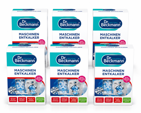 Dr. Beckmann Machines Ontkalker 6 stuks voordeelverpakking 12 x 50 gram