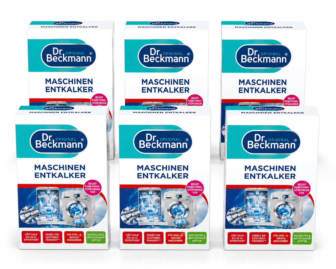 Dr. Beckmann Machines Ontkalker 6 stuks voordeelverpakking 12 x 50 gram