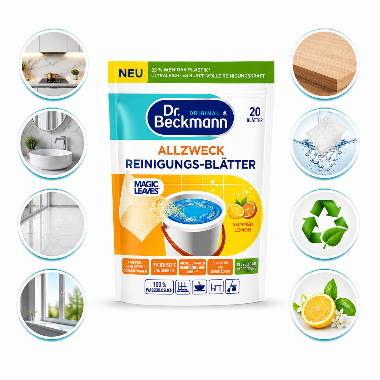 Voordelen van Dr. Beckmann Magic Leaves schoonmaakvellen voor dagelijks gebruik