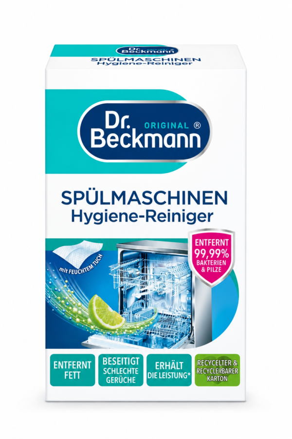 Dr. Beckmann Vaatwasmachine Reiniger voor het verwijderen van vet, vuil en nare geuren uit de vaatwasser