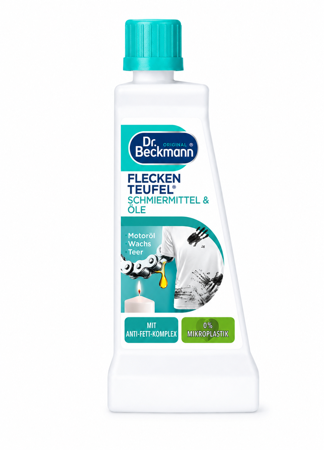 Dr. Beckmann Vlekken Duivel Smeermiddelen & Olie 50 ml vlekverwijderaar voor olie-, vet-, teer- en wasvlekken
