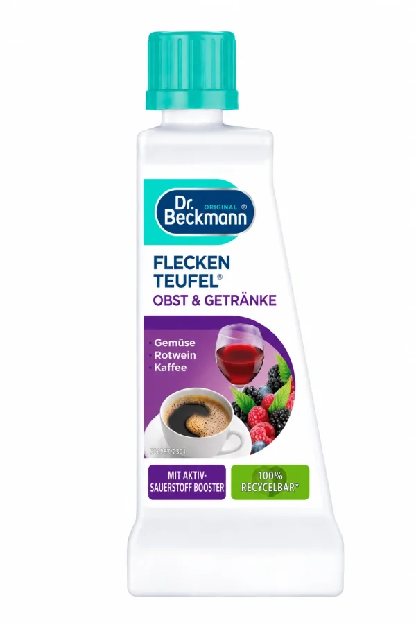 Dr. Beckmann Vlekkenduivel Fruit & Dranken 50 ml vlekkenverwijderaar tegen fruit-, koffie- en rode wijnvlekken