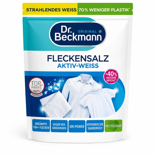 Dr. Beckmann Vlekkenzout Activ-Wit 400 g – Oxi-Power wasadditief voor stralend witte was