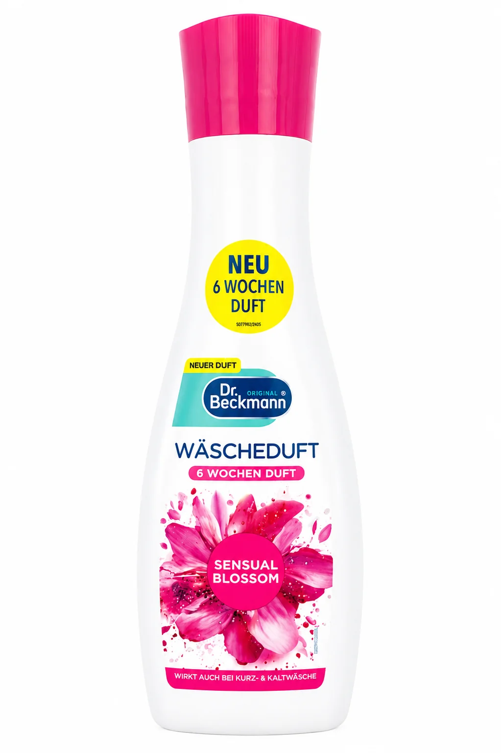 Dr. Beckmann Wasparfum Sensual Blossom 250 ml fles op witte achtergrond