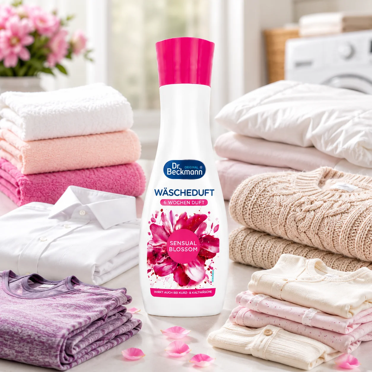 Dr. Beckmann Wasparfum Sensual Blossom 250 ml geschikt voor kleding, truien, handdoeken en beddengoed