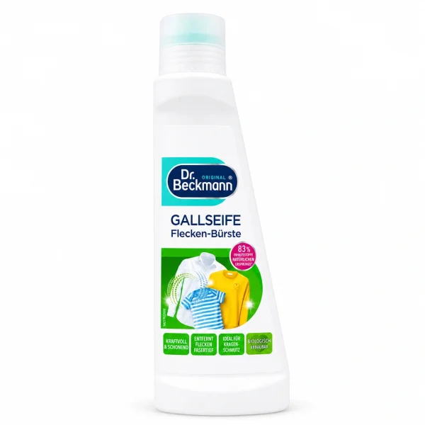 Dr. Beckmann Gallzeep Vlekkenborstel 250 ml originele vlekkenverwijderaar met geïntegreerde borstel