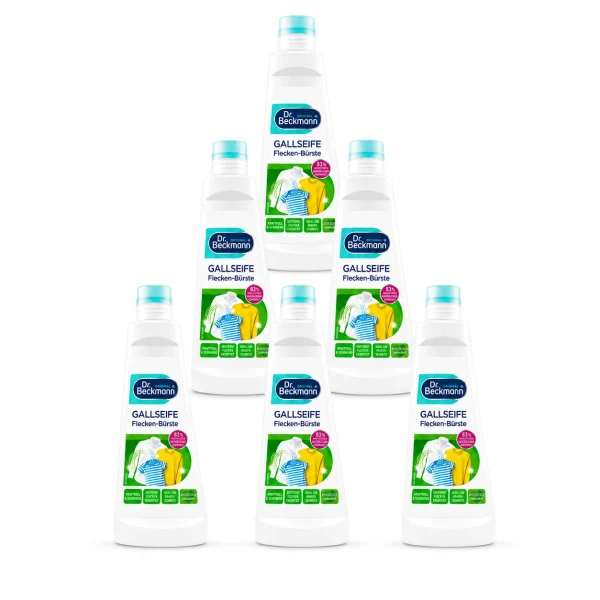 Dr. Beckmann Gallzeep Vlekkenborstel 250 ml voordeelverpakking met 6 originele flessen
