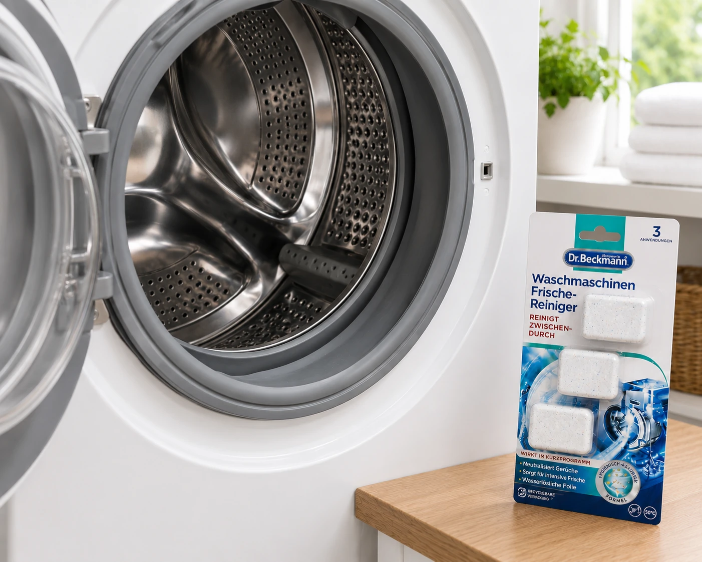 Schone wasmachinerubber dankzij Dr. Beckmann Wasmachinereiniger