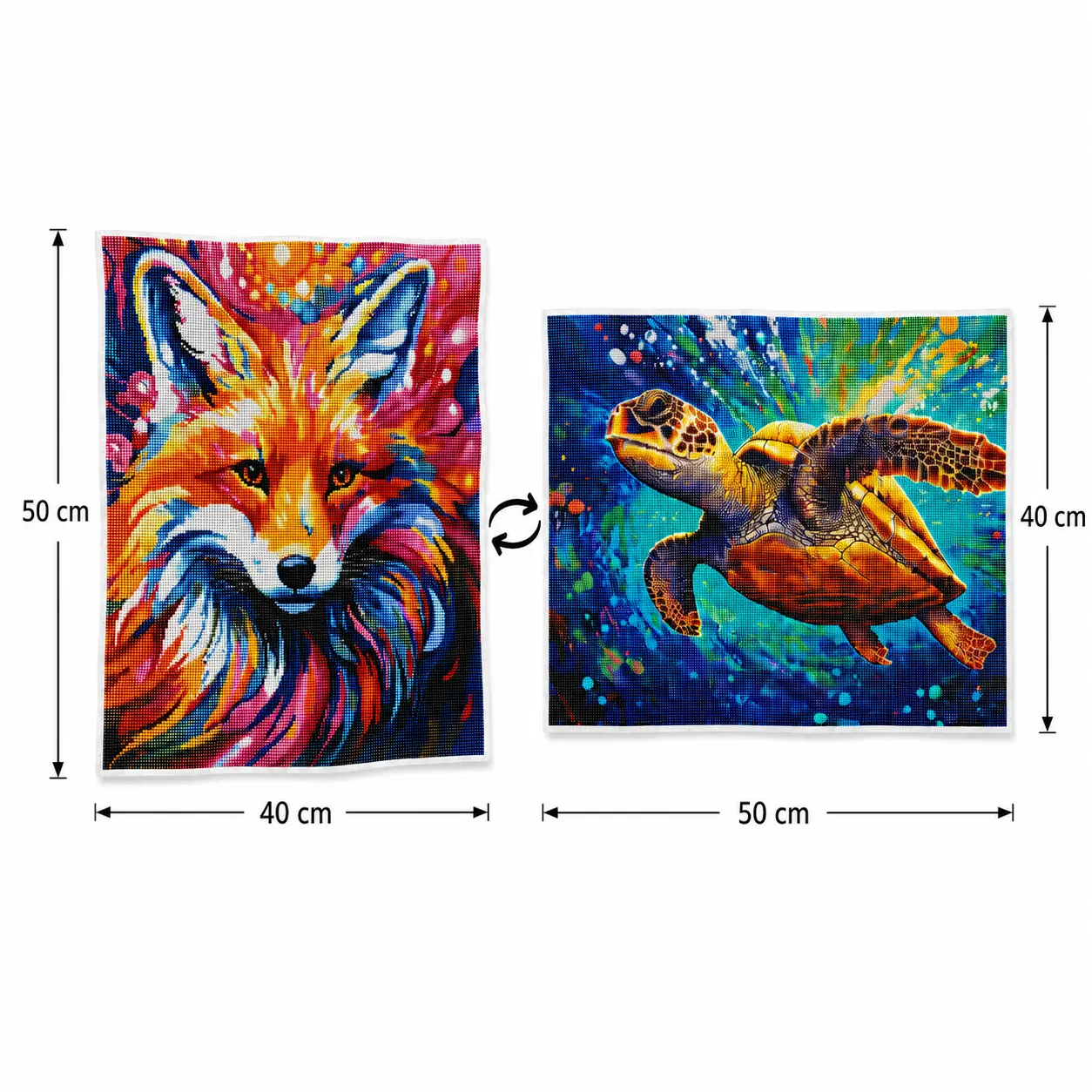 THAR diamond painting 40x50 cm in staande en liggende uitvoering