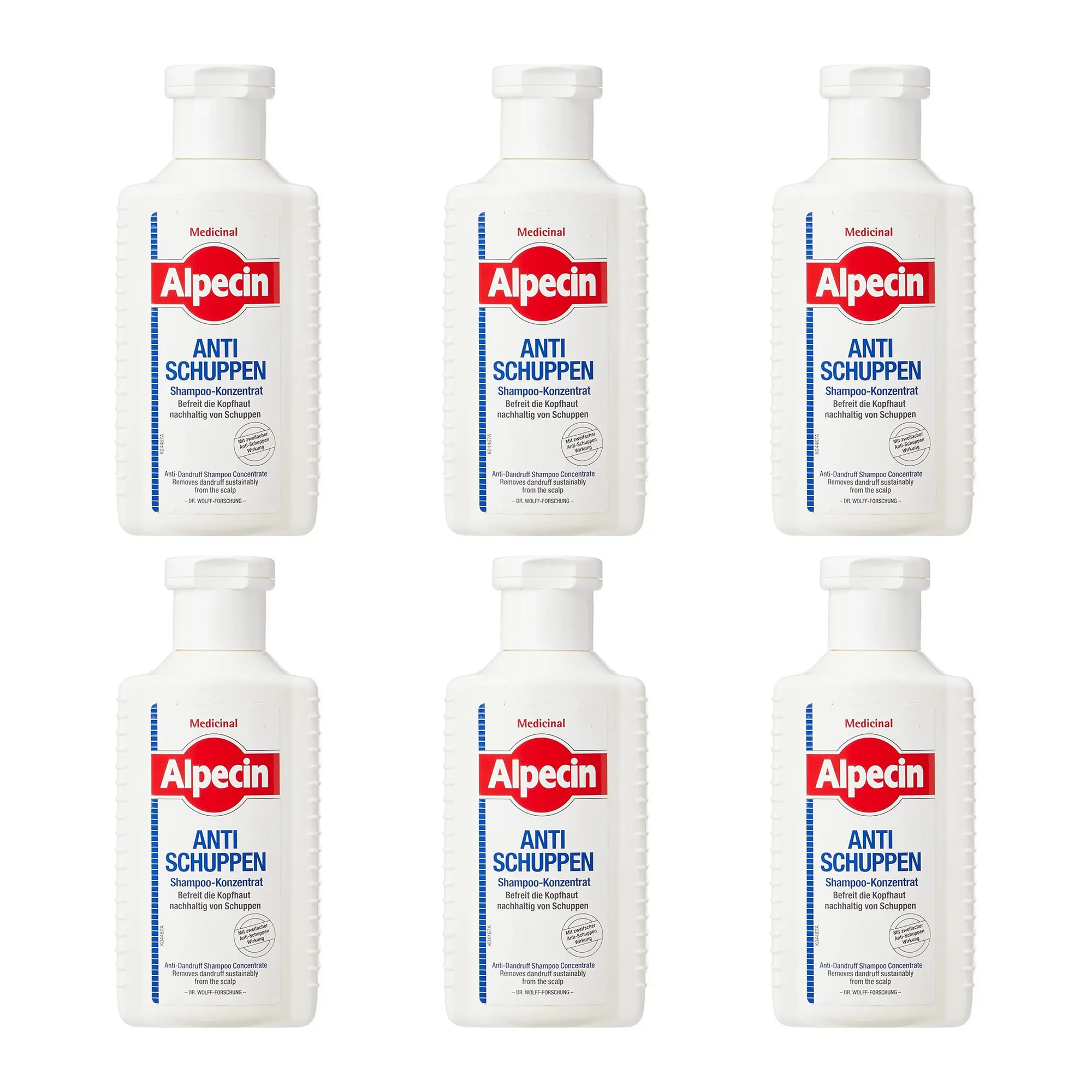 Alpecin Medicinal Anti-Roos Shampoo 6 x 200 ml voordeelverpakking