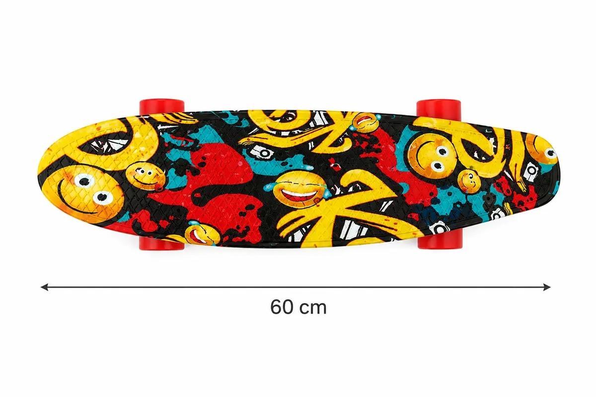 Afmetingen van Knol Power kinder skateboard met lengte van 60 cm
